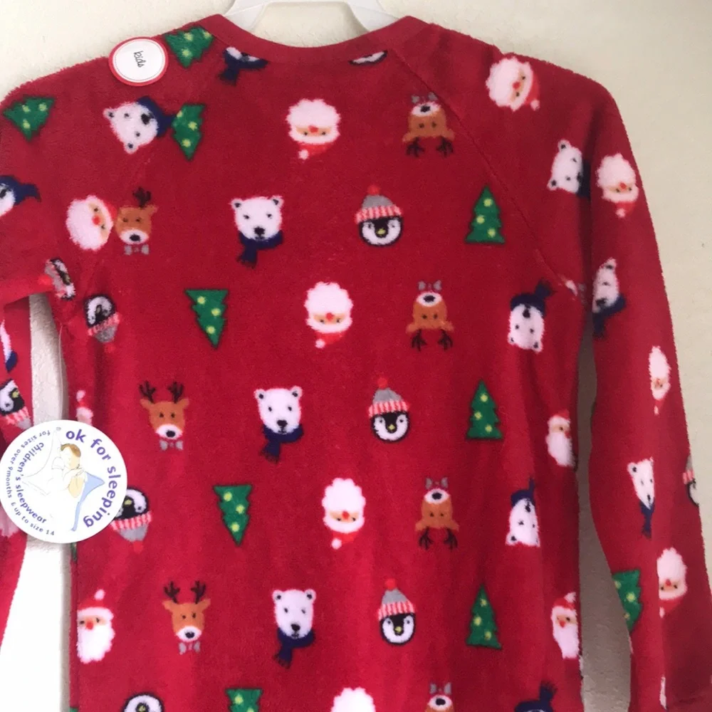 Family Kidś Christmas Santa Pajama Size 6/7 - Picture 4 of 7
